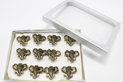 Comprar ahora: One Dozen Lucky Elephant Adjustable Rings in Display Box #R1240