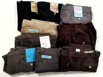 Liquidation/Wholesale Lot: 58 Pcs Lot Boys Corduroy Pants Canadian Polo Brand SRP$ 1160