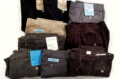 Liquidation/Wholesale Lot: 56 Pcs Lot Boys Corduroy Pants Canadian Polo Brand SRP$ 1120