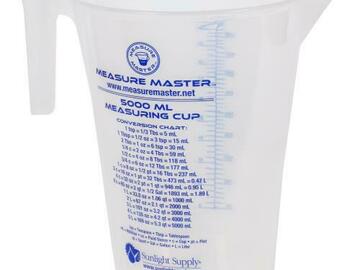 Post Now: Measure Master Graduated Round Container 160 oz / 5000 ml (10/Cs)
