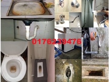Services: tukang baiki sinki dan tandas tersumbat paip plumber 0176239476 a