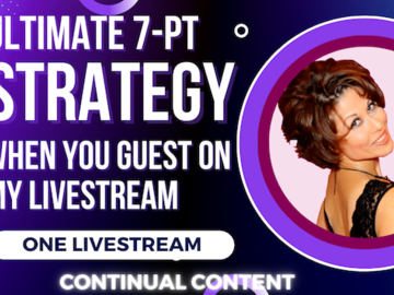 Book me for an event: 7-Point Brand Strategy for Continual Content from 1 Livestream