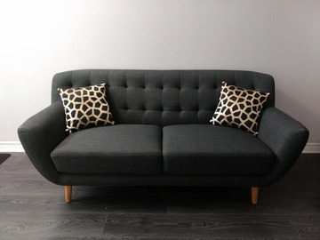 Selling: Grey Midcentury Three Seater Couch