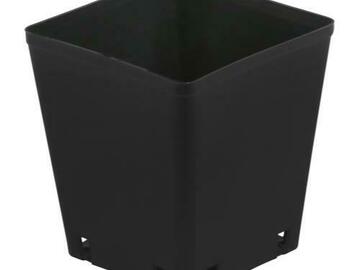 Post Now: Gro Pro Black Plastic Square Pot 5 x 5 x 5.25 in (8400/Plt)