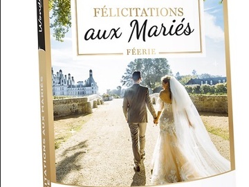 Vente: Coffret Wonderbox "Félicitations aux mariés - Féerie" (500€)