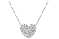 Bulk Lot (Liquidation & Wholesale): 12 Heart Necklaces Made w/Swarovski Elements- Perfect Mothers Day