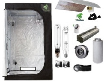 Post Now: T-TekHydro Grow Tent 4 Ft X 4 Ft X 7 Ft 400W Wing Complete Kit