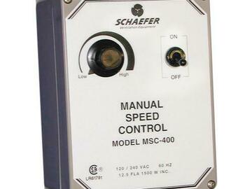 Post Now: Schaefer Manual Fan Speed Controller