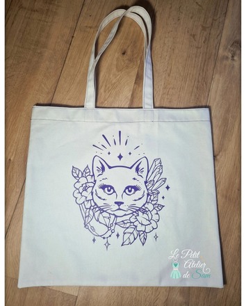 sac en coton fait main personnalisable