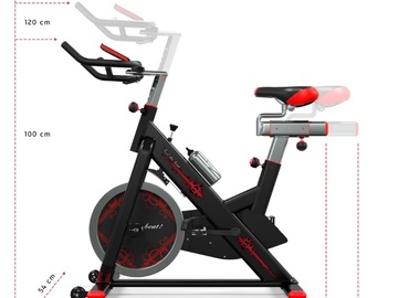 Rent out Weekly: RevXtreme VenomX Indoor Cardio Spin Bike (With screen)