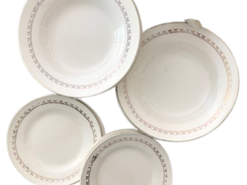 Vente: 6 Assiettes à dessert Digoin & Sarreguemines 