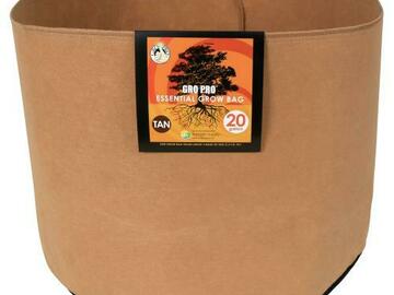 Post Now: Gro Pro Essential Round Fabric Pot – Tan 20 Gallon (42/Cs)