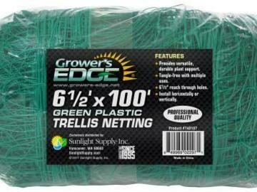  : Grower’s Edge Green Trellis Netting 6.5 ft x 100 ft (8/Cs)