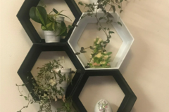 Buy Now: Hexagon Shelf Home Decor Kids Room Shelves Modern style Plastic