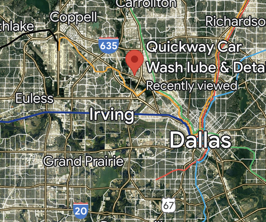 Dallas TX, Parking between DFW and Love Field & Other Attractions