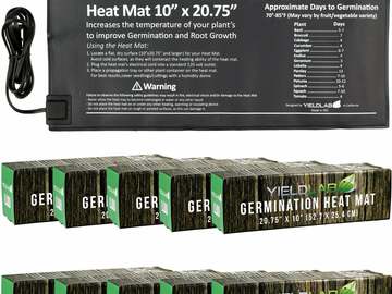 Post Now: Yield Lab 20.75 x 10 inch Seed and Clone Heat Mat (10 Pack)