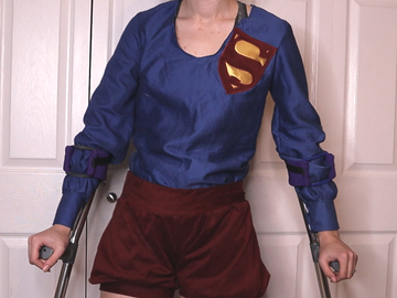 Selling with online payment: 1980's Supergirl (top and shorts)