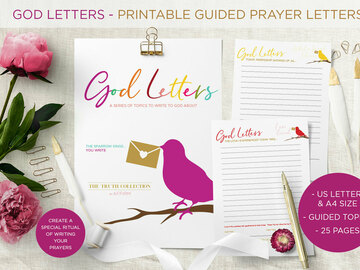 Product: God Letters - Printable Guided Prayer Letters