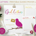 Product: God Letters - Printable Guided Prayer Letters