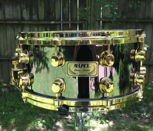 $600 OBO Mapex Brass Master 24K black w gold plated hdw