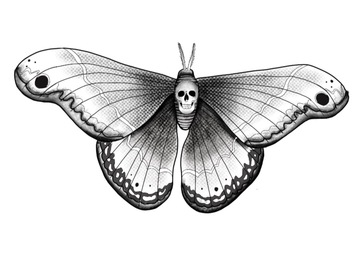 Tattoo design: Deathmoth