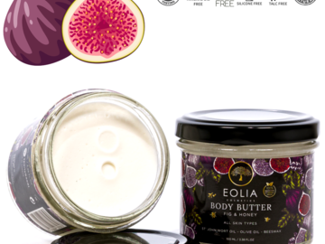 Buy Now: 24 x Natural Body Butter / Stretch Mark Cream -  Fig & Honey