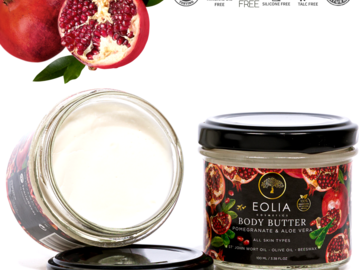 Comprar ahora: 24 x Natural Body Butter / Stretch Mark Cream-Pomegranate & Aloe