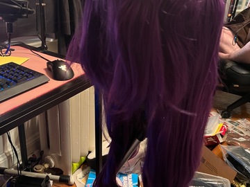 Selling with online payment: Long Purple Wig Never Styled (Nozomi Tojo)