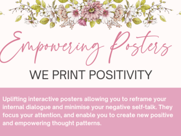 Product: Empowering Posters to Allow Positive Self-Talk to Flow