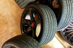 Selling: 22 inch Hellcat wheel with tires and sensors