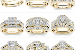 Comprar ahora: 50pcs Exquisite Zircon Rings Jewelry