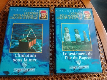 Vente: 2 VHS "L'odyssée sous-marine de Cousteau" n° 6 & 7