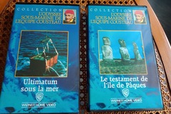 Vente: 2 VHS "L'odyssée sous-marine de Cousteau" n° 6 & 7