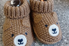 Selling with online payment: Just for you Carter's Brown Bear Slip-ons Newborn