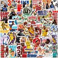 Liquidation/Wholesale Lot: 30packs Cartoon Doodle NBA Basketball Team Series Sticker