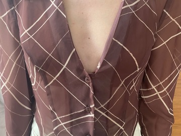 For Sale: Brown Corset Blouse