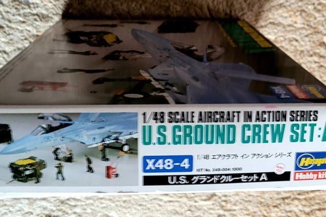 Hasegawa 1/48 the United States Air Force U.S ground crew set Plastic X48-4 