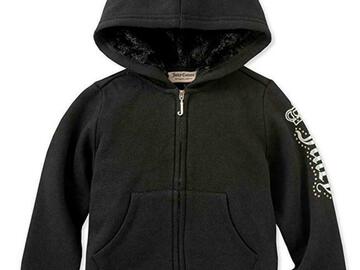 Selling with online payment: Juicy Couture Toddler Girls Black Logo Hoodie Size 2T 3T 4T $60