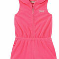 Selling with online payment: Juicy Couture Big Girls Pink Hooded Romper Size 7 8/10 12 $60