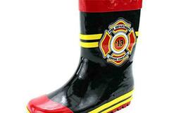 Selling with online payment: Fireman Firefighter Unisex Rain Boots Size 7/8 9/10 11/12 13/1 2/