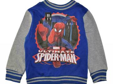 Selling with online payment: Marvel Spider-Man Boys Blue & Gray Fleece Jacket Size 2T 
