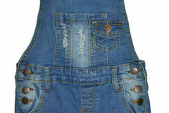 Selling with online payment: Teen G's Little/Big Girls Medium Blue Denim Overall Size 7 8 10 1