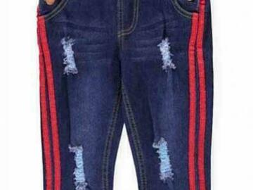 Selling with online payment: Teen G's Girls Dark Blue & Red Denim Overall Size 4 5 6 6X 7 8 10