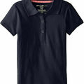 Selling with online payment: Eddie Bauer Big Girls Short Sleeve nAVY School Polo Size 10/12 