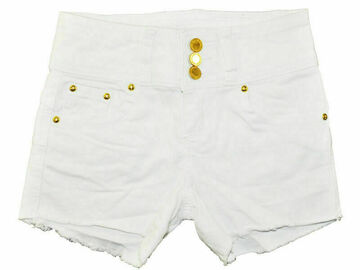Selling with online payment: Teen G's Big Girls White 3 Button Short Size  7 8 10 12 14 16 $24