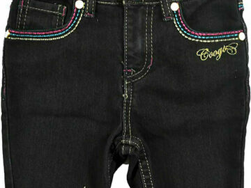 Selling with online payment: Coogi Toddler Girls Black Denim Bermuda Size 2T 3T 4T $78