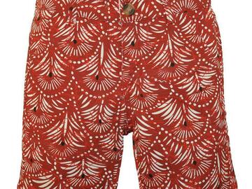 Selling with online payment: City Ink Toddler Boys Red & White Plant Print Cotton Short Size 2