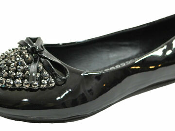Selling with online payment: Rya Youth Girls Black Shoes W/Rhinestones Size 11 12 13 1 2 3 4 5