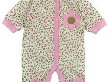 Selling with online payment: Gerber Infant Girls L/S Animal Print Coverall Size 0/3M 3/6M 6/9M