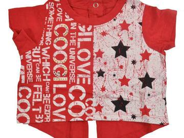 Selling with online payment: Coogi Infant Girls S/S Red Stars Top Size 12M $34